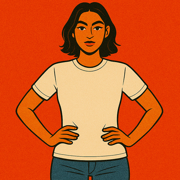 How Should a Female's T-shirt Fit Image