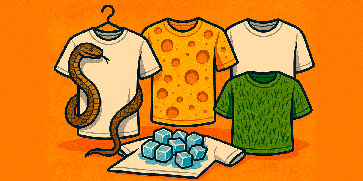 The Strangest Materials Ever Used To Make A T-Shirt Image
