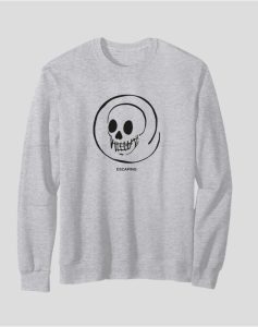 Men’s Crewneck Sweatshirt “Black Scull”