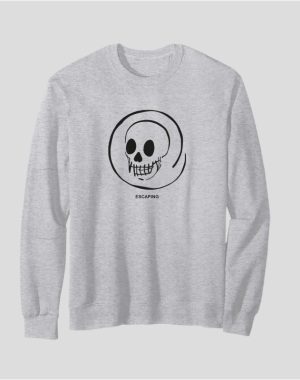 Men's Crewneck Sweatshirt "Black Scull"